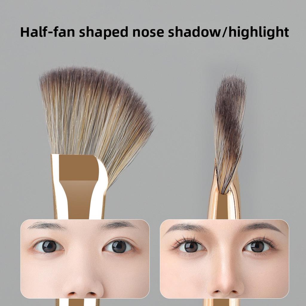 New 15 eye makeup brush set Soft fiber hair Fine eyeshadow brush Beauty tool batch