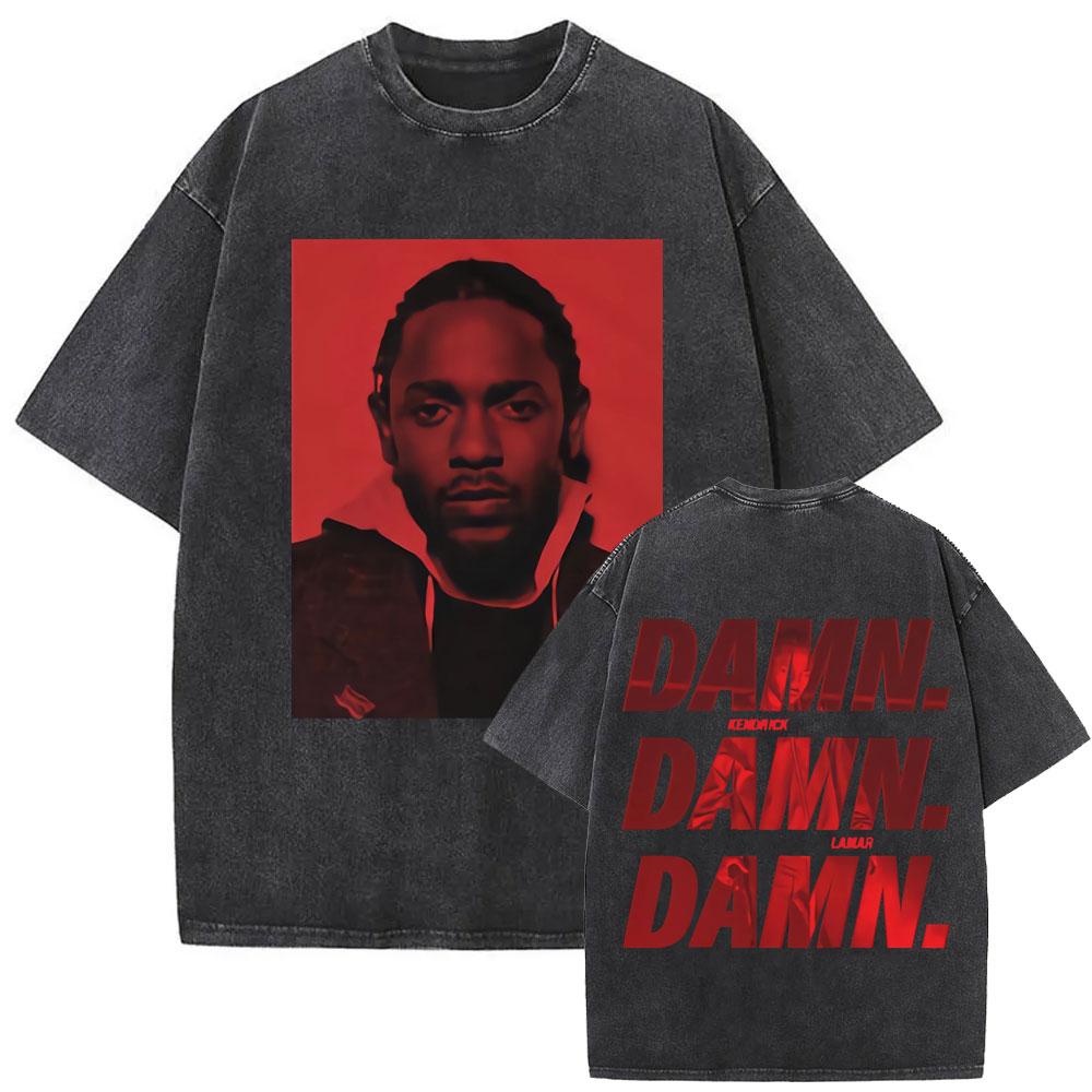 Rapper Kendrick Lamar Großes Gesicht Grafik T-Shirt Nicht Wie Wir Mr. Morale The Big Steppers T-Shirts Herren Hip Hop Übergroßes T-Shirt
