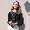 Betu Women's Knit Sweater with Detachable Shawl