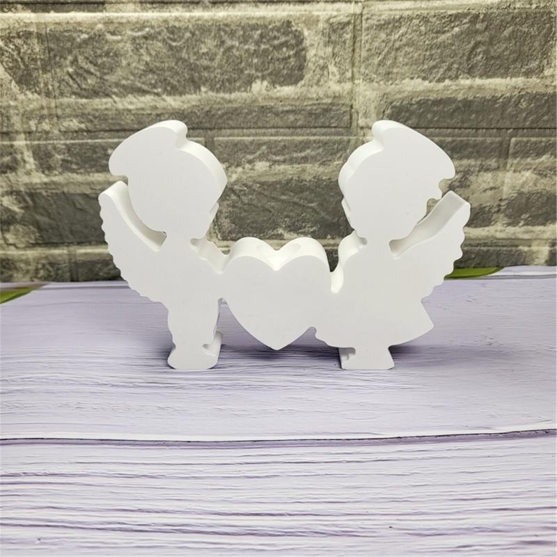 Elegant Sturdy Silicone Mould Featuring Boy and Girl with Heart Ornament for Creative Jewelry Making and Decoration