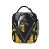 Mortal Kombat Scorpion MK11 Fighting Game Insulated Lunch Bag Thermal Bag Lunch Container Large Tote Lunch Box Bento Pouch