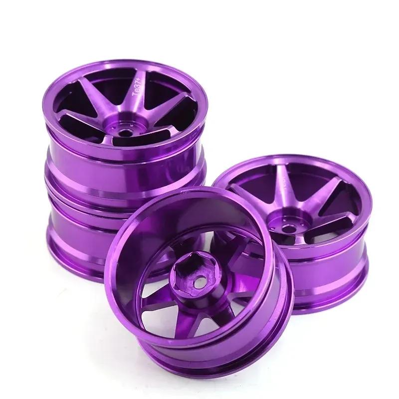 1/10 RC Racing Wheels Tires Metal Wheel Rims Hub12mm Hex for 1:10 RC On Road Car Tamiya TT01 TT02 XV01 XV02  HSP HPI Kyosho
