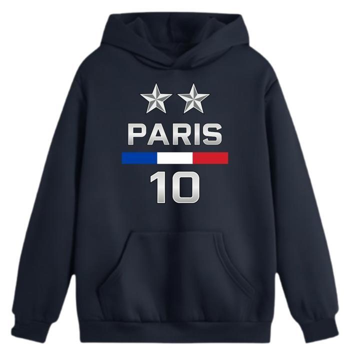 Jogging survêtement enfant inspiré Paris 2 etoiles bleu marine 'Nouveauté' - Bleu