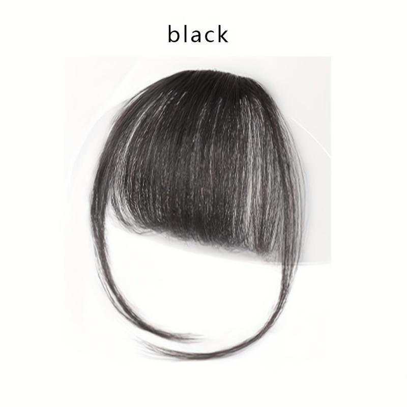 MISSQUEEN Synthetic Hair One Piece Straight Clip In Hair Extensions Flat Air Fringe Front Bangs With Costume Hair Bangs Hair Accessories