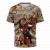 Men's 3D Printed Marvel Avengers League Iron Man PatternT-shirt -Summer Street Style Round-neck Short-sleeved Adult Sports Shirt