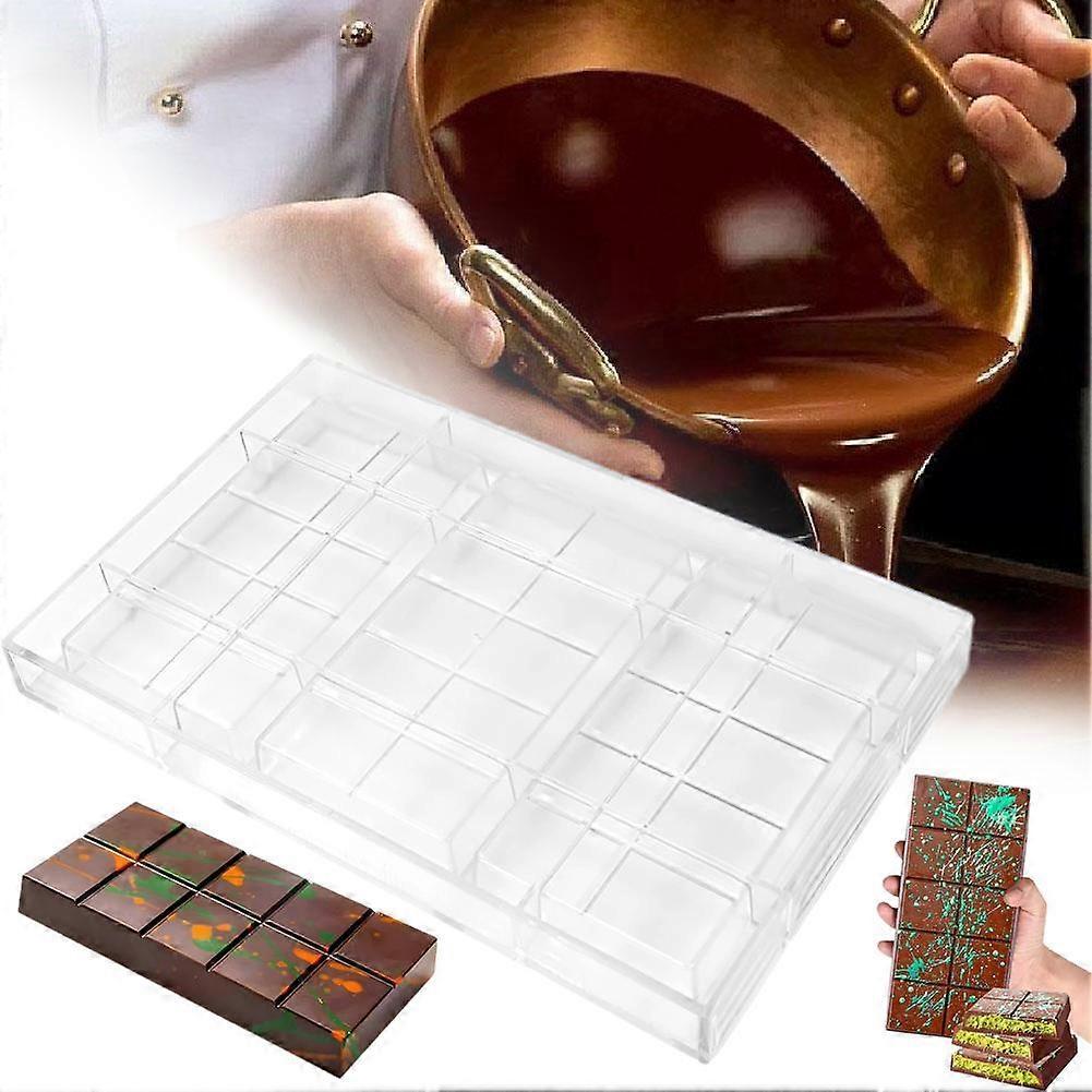 Dubai Sandwich Chocolate Long Bar Chocolate Slice PC Square Chocolate Mold Baking