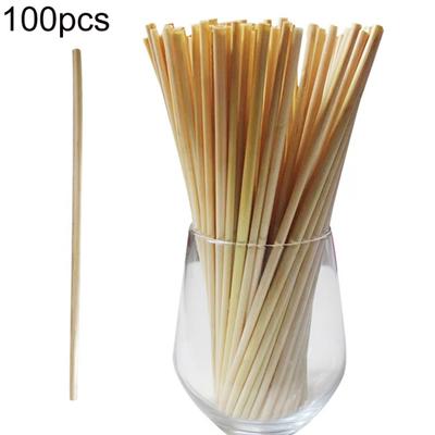 100Pcs 20cm natürliche biologisch abbaubare tragbare Küche Bar Trinkwerkzeug