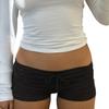 European & American Sexy Low-Waist Lace-Up Yoga Shorts: Athletic, Casual Fit
