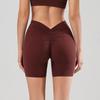Women's Quick-Dry High Elastic V-Waist Yoga Shorts - Peach Butt Slimming & Hip-Lifting Fit