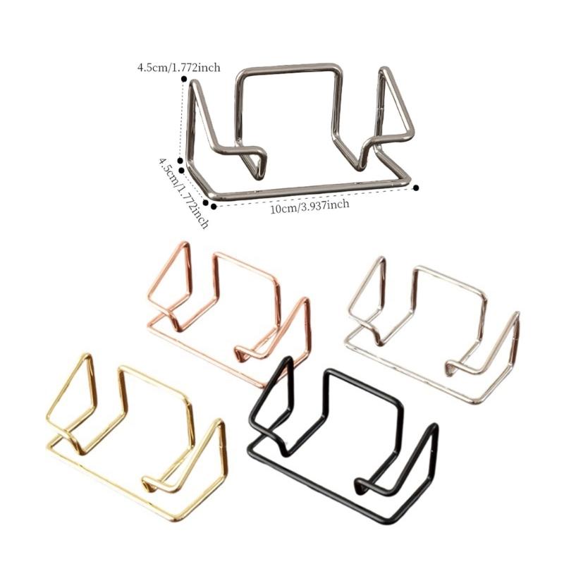 Professional Metal Card Organiser For Business Meeting And Conference Desktop Business Card Display Stand Hold 70 Sheets