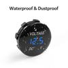 DC 12V-24V Digital Panel Voltmeter Led Display Electric Voltage Meter Volt Tester Waterproof For Car Motorcycle Boat ATV Truck