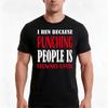 I Run Because Punching People Is Frowned Upon Tshirt Summer Casual Cotton Tee Oversized Streetwear Tops Unisex Unisex Unisex