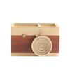 Pen Holder Camera Wood Desktop Organizer Multipurpose Cosmetic Sundries Large-capacity Storage Box Home Office School Office