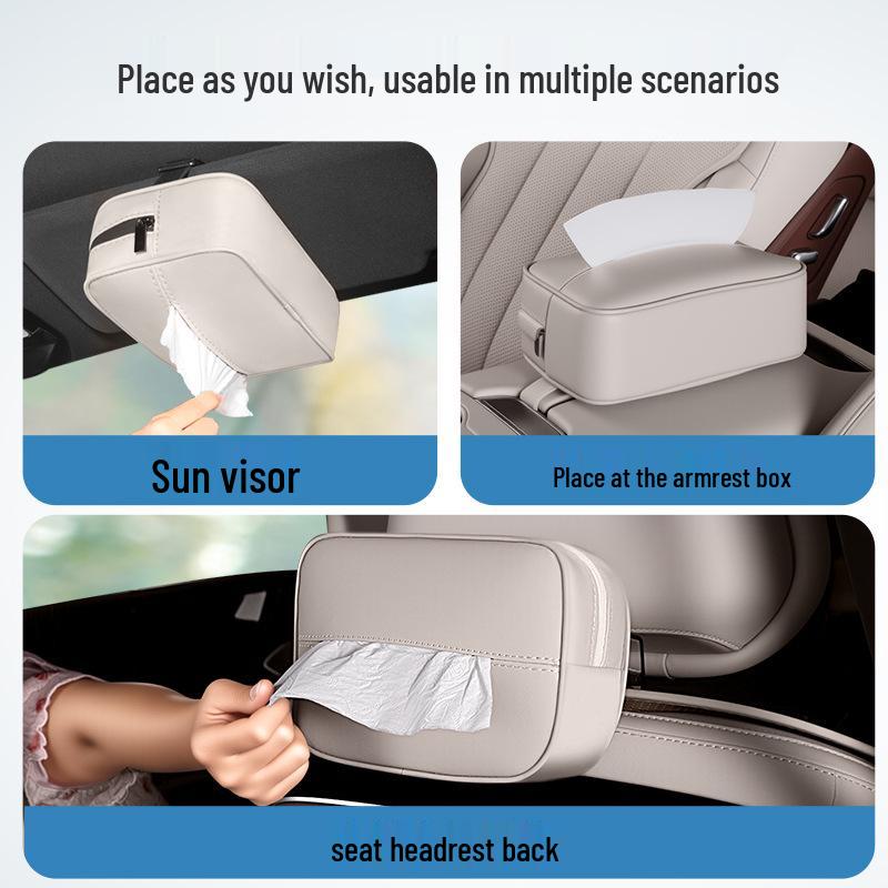 BYD Xia Car Tissue Box: Hanging Rear Seat Storage Bag