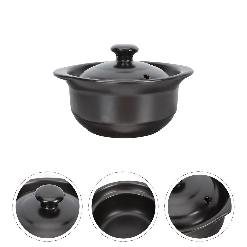 Pot Ceramic Bowl Casserole Soup Stew Lid Cooking Lids Bowls Clay Rice Stockpot Dishes Egg Pots Cup Serving Steaming Steam Oven