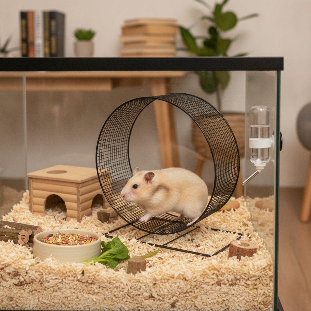Ruota per Esercizio Hamster in Ferro Ruota da Corsa Resistente Nuova Ruota Fitness per Scoiattoli