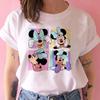 Disney Funny Mickey Tshirt Minnie Mouse Cartoon T-shirt Printing Women Tshirt Female Clothes Kawaii Summer Girls Clothing