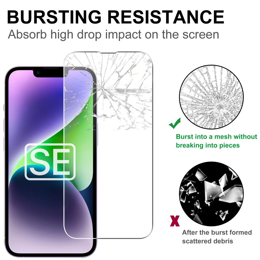 For iPhone 16e Screen Protector HD Tempered Glass Film 2.5D