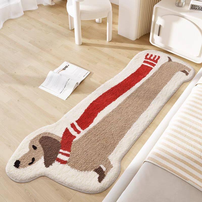 Long Sausage Dog Cartoon Printed Running