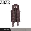 Za Export New Arrival Women's Clothing ZR Fashion Style Fashion Minimalist Polka Dot Accessories Hanging Collar Tops 1165174