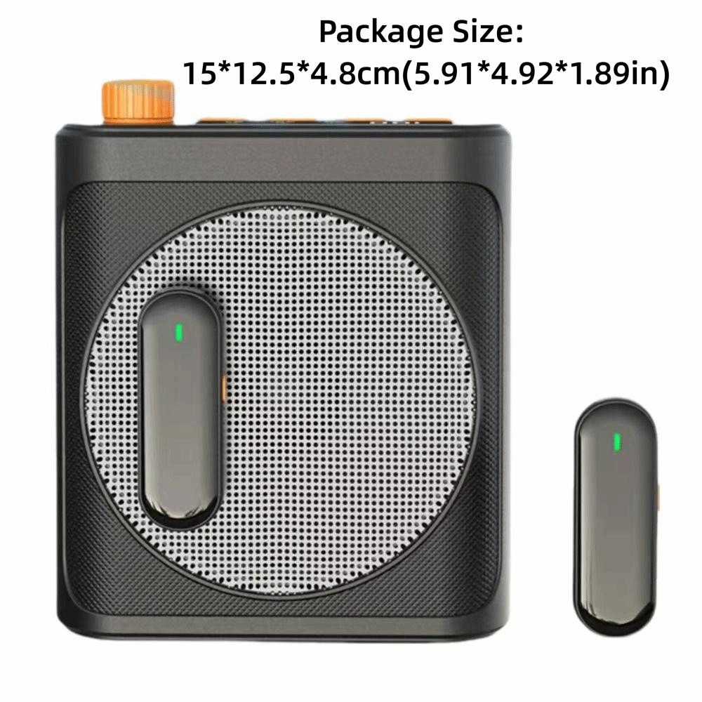 Rechargeable Wireless Microphone with Magnetic Lavalier Bluetooth Speaker Meetings