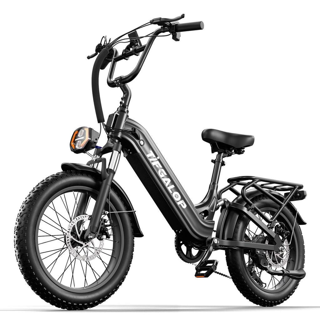 TIFGALOP XC20 Venkovní Jízda Elektrické Kolo 48V20AH Baterie 500W Motor 20 Palcové Tlusté Pneumatiky E-Bike do Terénu Městské Dojíždění Elektrické Kolo