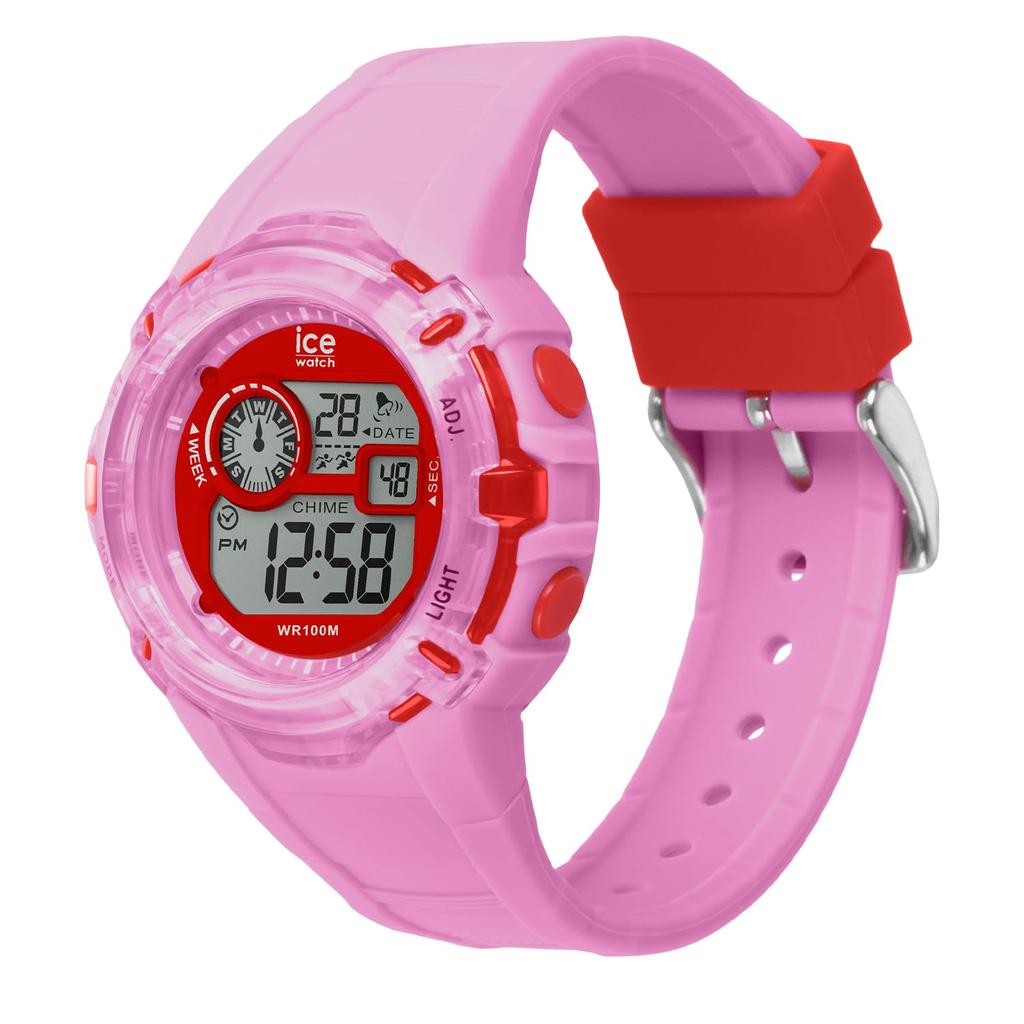 Autorisierter Distributor [Ice-watch] Ice Watch Herren Damen 023268 Ice Digit Explorer Lovely Pink Small 40mm Digital