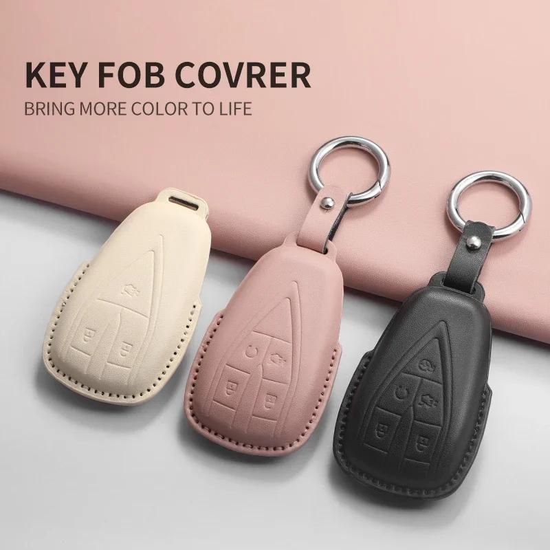 Car Key Case Cover Shell Fob for Changan UNIT UNIK CS35PLUS CS55 PLUS CS75 PLUS CS95 PLUS CS85 Oshan X7 X5 3/4/5 Buttons Keyring