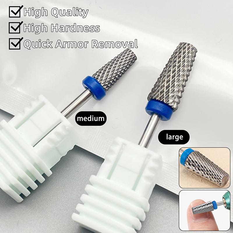 1Pcs Stainless Steel Milling Cutter Nail Drill Bits For Electric Nail Drill Manicure Machine Pedicure Nail File Accessories