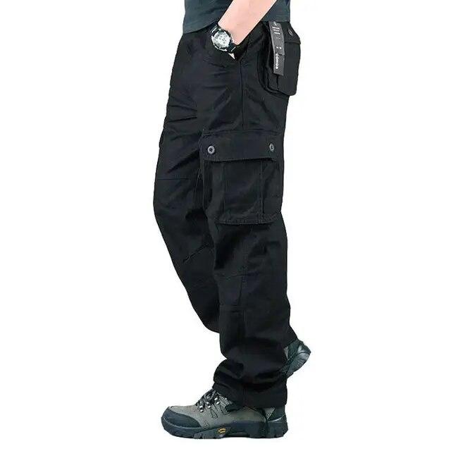 Cargo Pants Men Cotton Overalls Outdoor Work Trousers Big Size Hiking Pants