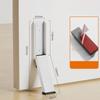 Exterior Door Stop Folding Door Stop 140x43x16mm Flexible Installation Options High-traffic Area Compatibility