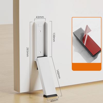 Exterior Door Stop Folding Door Stop 140x43x16mm Flexible Installation Options High-traffic Area Compatibility
