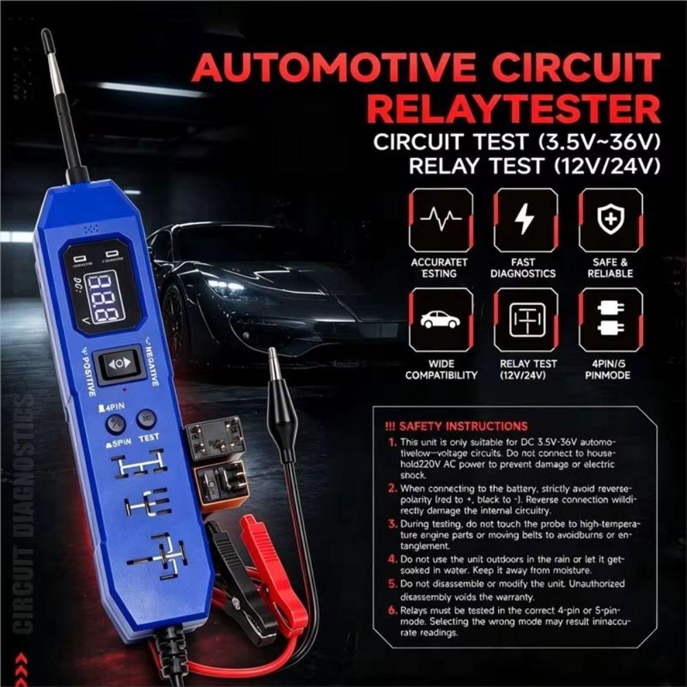 12V/24V Universal Multifunctional Car Circuit Tester DC Car Power Tester Fault Diagnosis