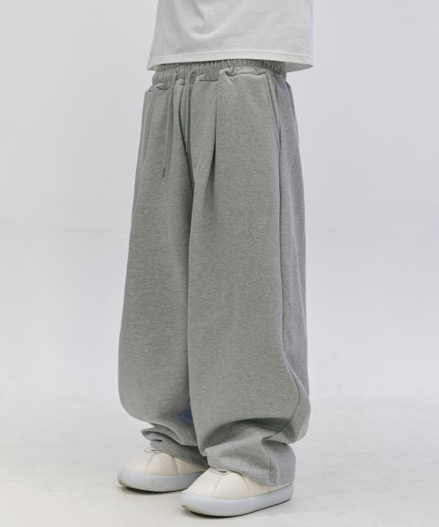 SOMEPLACE MAN Basic Waistband Drawstring Two-Way Wide Jogger Sweat Training Pants_2 Colors