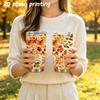 Car Tumbler 591ml Autumn maple leaf elements Straw Cup Tumbler With Lid Hot Cold Cup Straight Tumbler Leakproof Tumbler