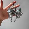 Beaded Bowknot Key Rings Elegant Handbag Charm with Beaded Rope Multipurpose Bag Charm Perfect for Women Accessories