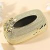 1Pcs High-end Gold Tissue Box Napkin Storage Box Suitable for Kitchens Restaurants Bathrooms and Desks