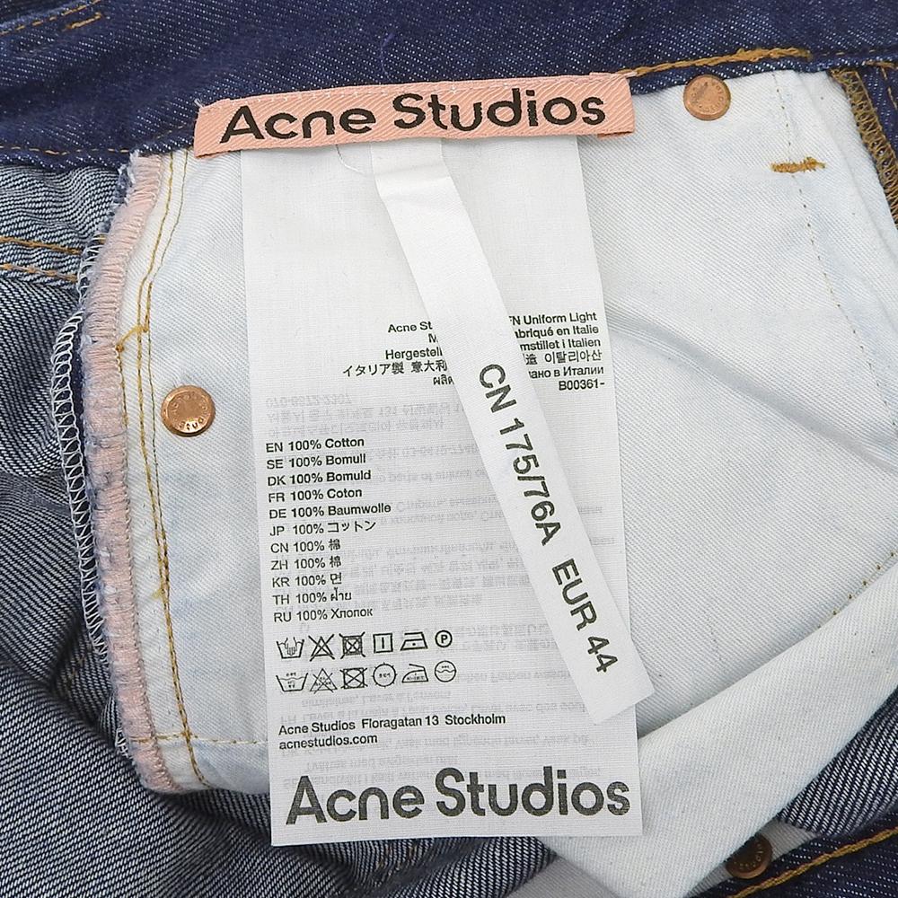 ACNE STUDIOS Excellent condition 1981M FN Uniform Light denim pants, women's, indigo, size 44 Bottoms 44 IndigoUsed