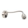 RV LED Bedside Light 360 Degree Swivel Flexible Goosneck Light for DC 12V to 24V Boat Camper Truck Cars Nickel Plated