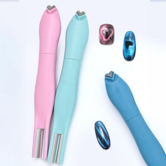 Cat Eyes Nail Magnet Gel Nail Polish Love Heat Round Line Shape Nail Art Magnet Pen Home Salon Women Cat Eyes Magnetic Manicure Art Tools