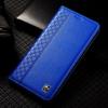 Etui z klapką do OPPO Reno 15 15F Reno15 Pro Max 5G Prawdziwa skóra Magnetyczne Etui Wzór kratki ze skóry bydlęcej Portfel z kieszonkami na karty Etui