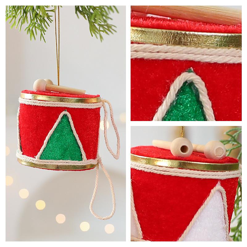 Christmas Tree Ornament With Drum And Hat Decor For Holiday Festivities