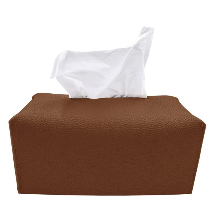 Dustproof PU Leather Tissue Storage Box
