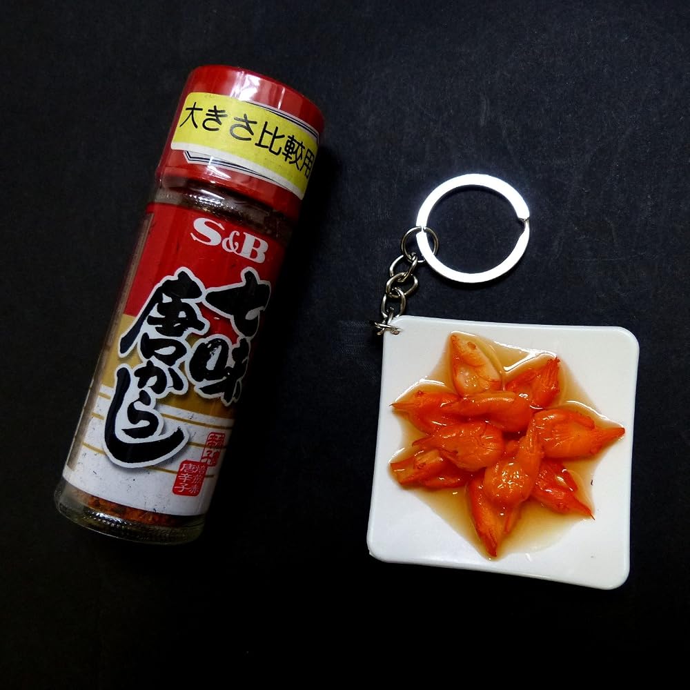 Food Sample GS-062 Shrimp Chili Keychain Japanese Cuisine Accessory