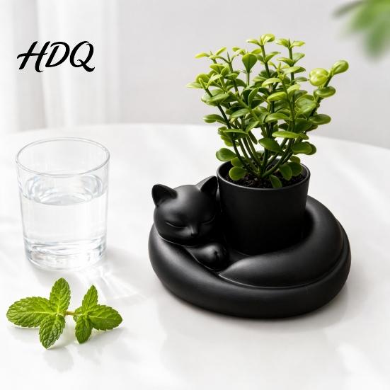 Art Collectible Planter 3D Printed Succulents Planter Creative Mini Flower Pot