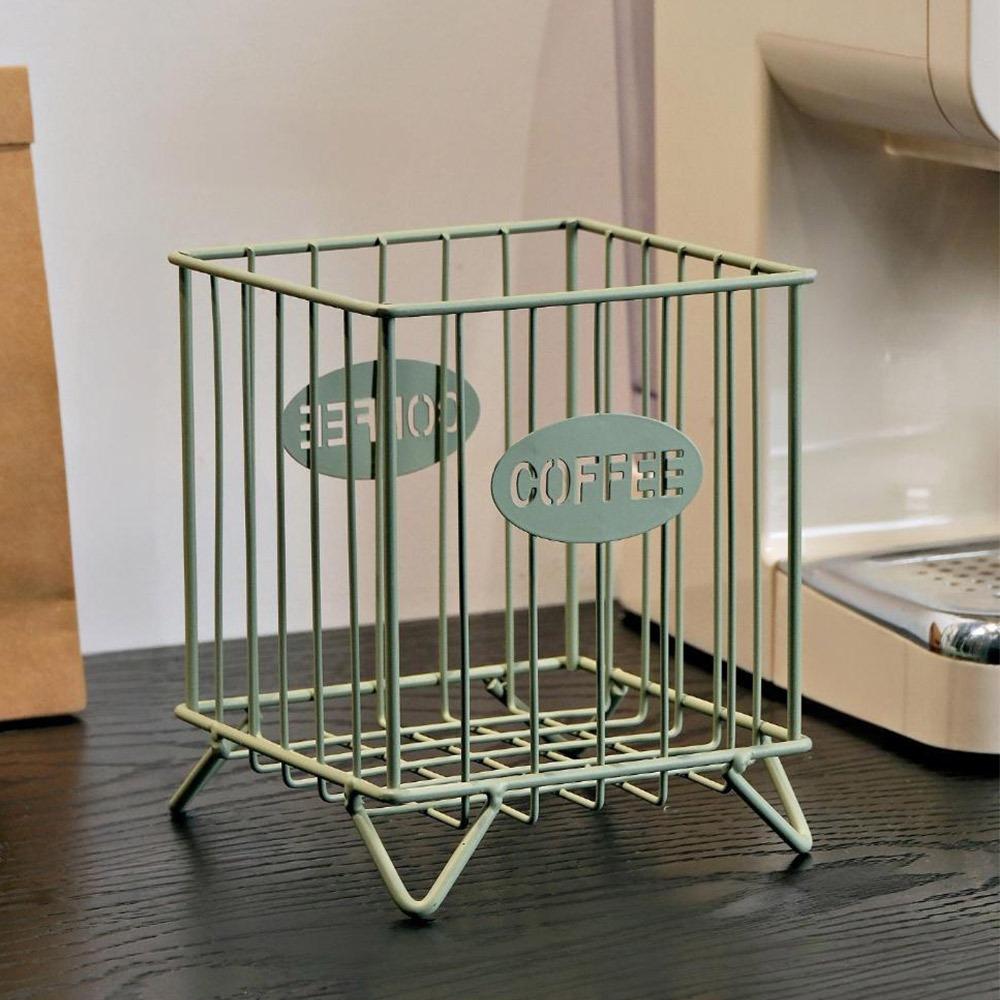 Durable Multicolor Coffee Pod Organizer Square Stationery Supplies Storage Rack Desk Organizer Storage Basket Home Decoration