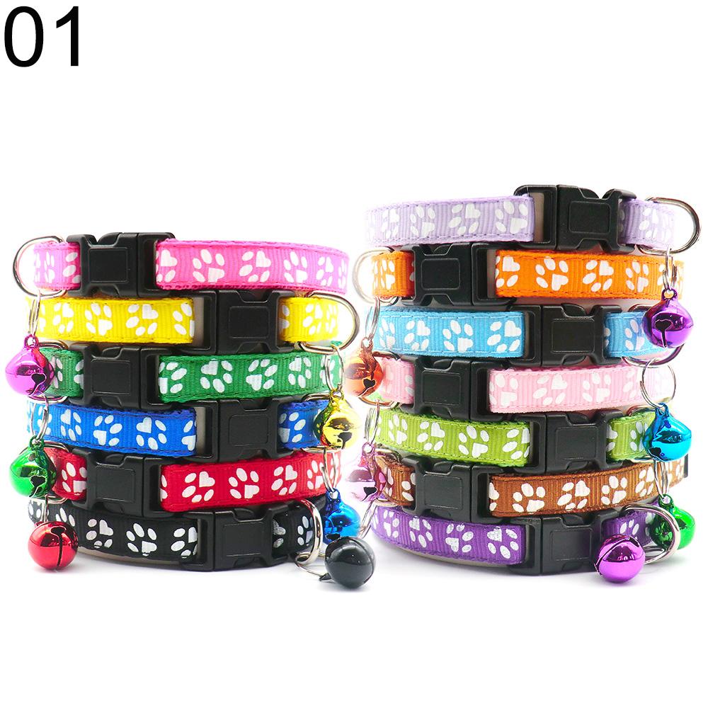 100Pcs  Colorful Dog Collar Adjustable Pet Dog Collars Necklace Durable Puppy Pug Bulldog Collars For Small Dogs