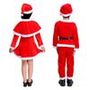 Non-Toxic Children Christmas Costumes Red Santa Claus Suit Festival Halloween Cosplay Sets Christmas Kids Clothes