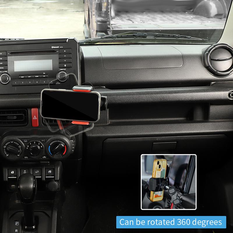 Car Co-pilot Handle Expand Phone Holder Mobile Phone Bracket GPS Phone Stand Bracket  Fit For Suzuki Jimny 2019 Up Car Interior Accessories