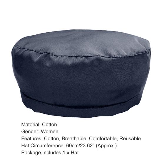 Worker Hat Solid Color Multipurpose Breathable Dust Cap Kitchen Restaurant Bakery Chef Hat for Women Men